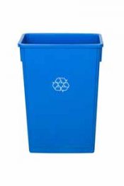90 lt Slim Bin with Paper Slot Lid