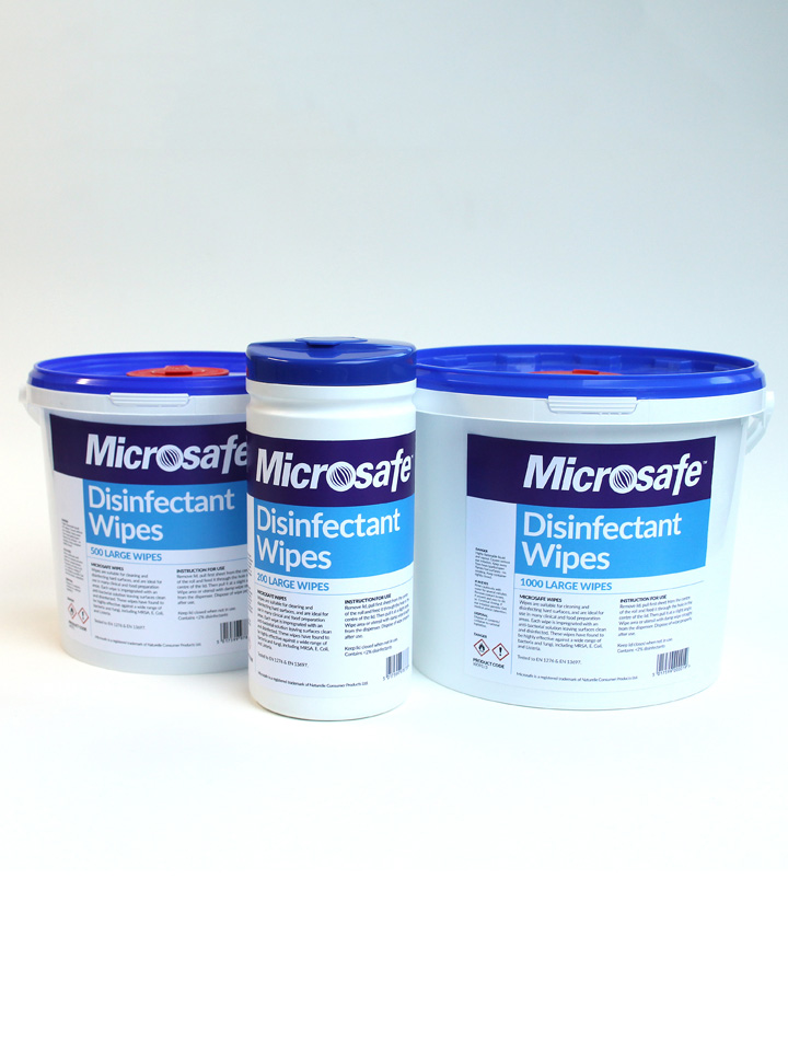 Microsafe Disinfectant Wipes - Selco.ie
