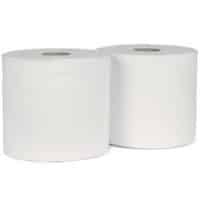 Industrial Wiper Rolls 2Ply White Selco.ie