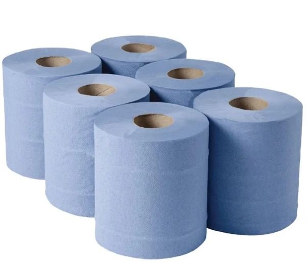 DeSantos Heavy Duty Blue Centrefeed Wiping Paper Towel