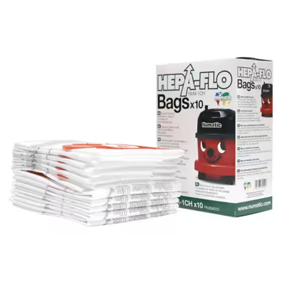 Numatic Hoover Vacuum Cleaner Dust Bags NVM-1CH Pack of 10 - Selco.ie