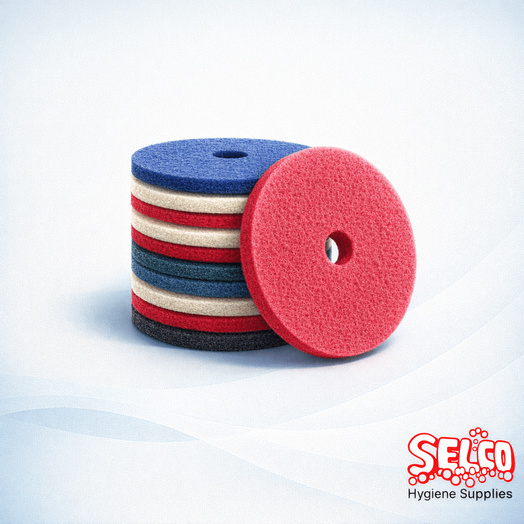 Floor cleaning and polishing pads 11 and 13 inch price Ireland red and black