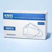 A pack of 10 KN95 FFP2 medical grade face masks Ireland CE approved