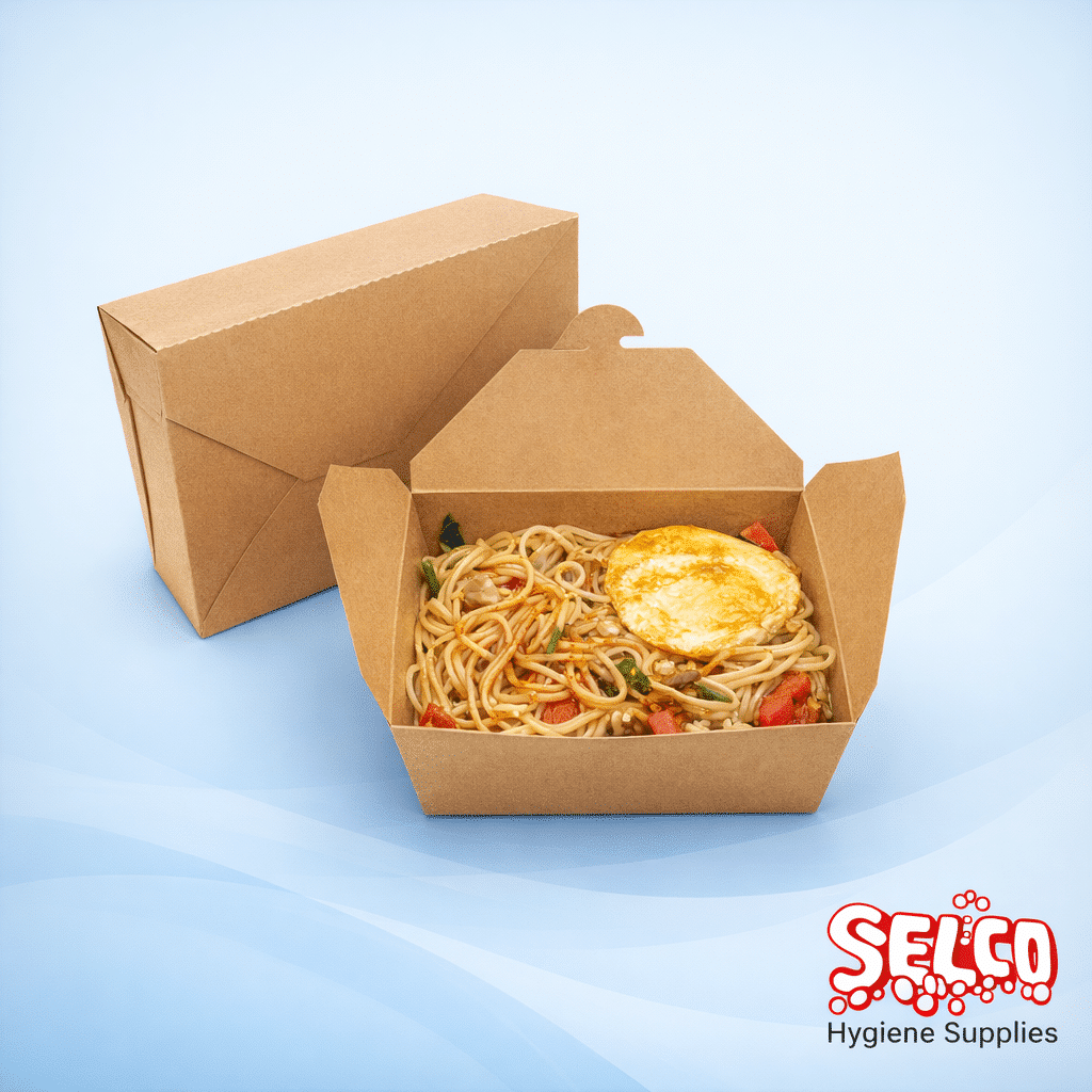 Leakproof kraft food to go box- Take out box- Takeaway Foods
