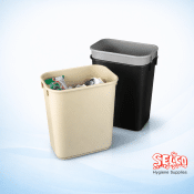 Rectangular Waste Paper Basket 12L - 12 litre - 31cm - 28.6cm
