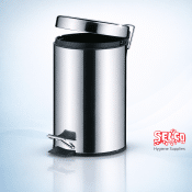 Steel Pedal bin Small 12L - 12 litre - Waste Management Supply