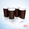 Coffee Tea Disposable cups 500 per case - Hot Cup 12oz - packed 500 per case