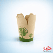16oz Bamboo Compostable Noodle Box - 500 per case - Packed 500 per case