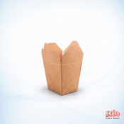 16oz Brown Noodle Leakproof box - 26oz - Catering Supply
