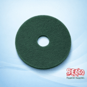 17" Green Max Floor Scrubbing Pads - Floorcare Pad
