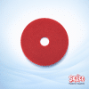 17" Red Floor Polishing Pads- Buffing Pads - natural - white