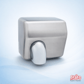 Chrome Hand Dryer 2.2Kw - red - Washroom Essential