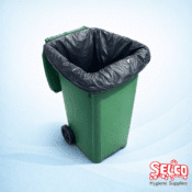 Wheelie Bin Liner Black Bag 48x54 - Bin Bags Waste Sacks - 48 x 54