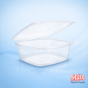 Compostable Salad Container pla Clear 250cc - 117 x 43