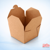 26oz Brown Leakproof Noodle Box - Catering Supply