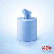 Centre feed rolls blue 3ply - 20cm - 3 ply - Commercial Supply