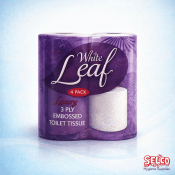 Bathroom Luxury 3ply Toilet Tissue Roll 40Pk- Pure Soft Luxury