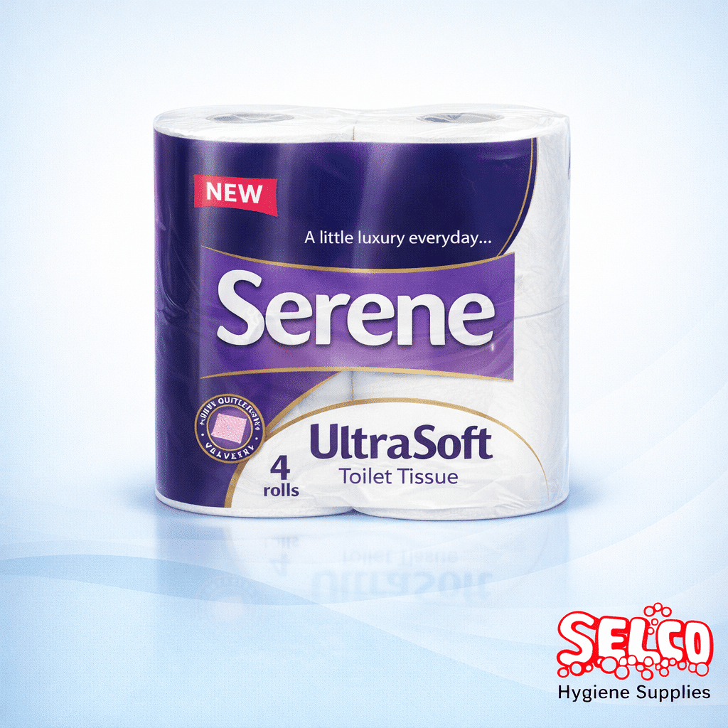 3Ply Luxury Ultra Soft Toilet Roll Serene 40 Roll Pack - 4pk