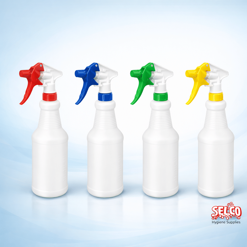 Spray Bottle Complete with Red Trigger Spray 600cc - 600ml