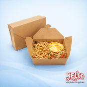 Leaf kraft food to go box-Leakproof container 750ml - 3 pack