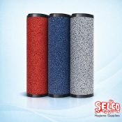 8 x 4 Dust Control Mat Blue/Black - White - Commercial Supply