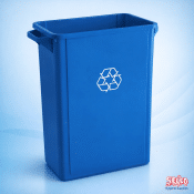 90 lt Slim Bin with Paper Slot Lid - 90 litres - 30cm