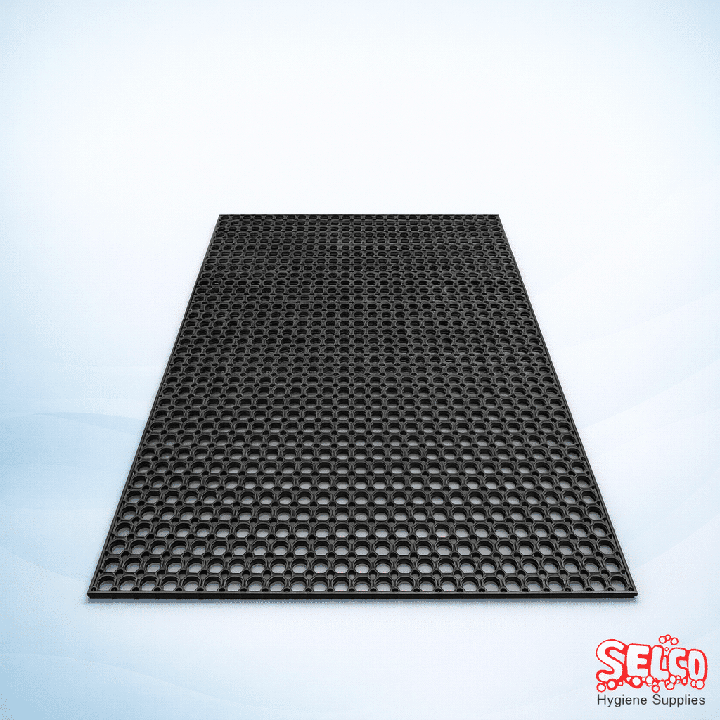 Rubber Link Mats 90x90cm Heavy Duty Floor Mats - 18mm