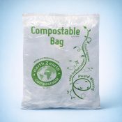 Alternative view of Compostable T Shirt Bag - Handle 21 x 29.5cm - 300 Bags - 6 Rolls