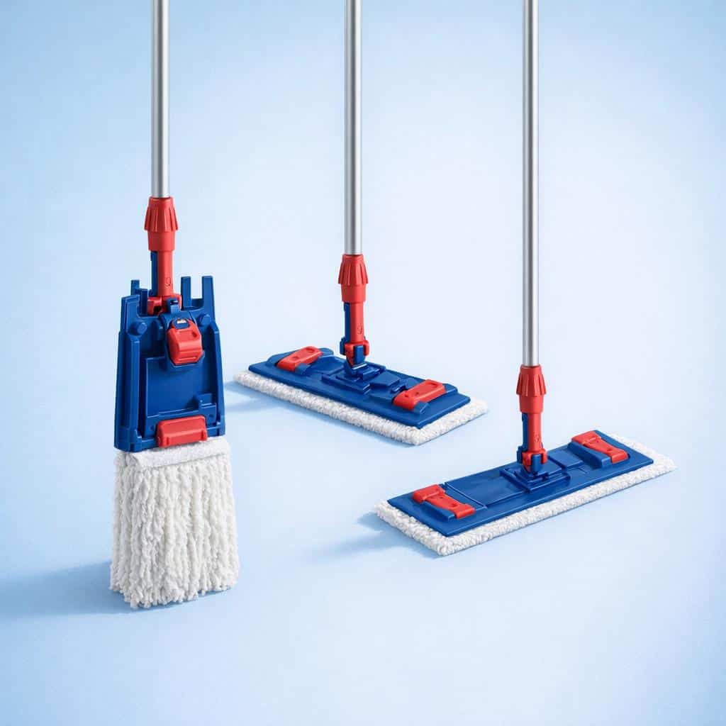 Speedy Flat Mop Handle & Mop - 24 mm - red - Commercial Supply - Image 3