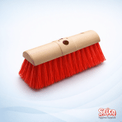 Alternative view of Abbey Sweeping Brush Complete - Professional Hygiene - Red