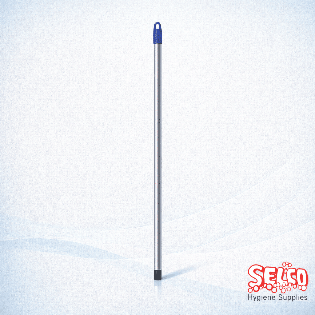 Aluminium Mop Handle 120 cm, Grey Handle Grip - 120cm