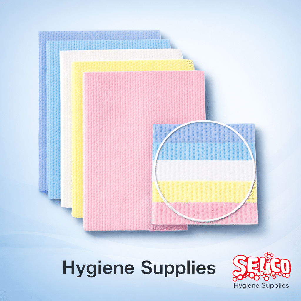 Antimicrobial Velette Cleaning Cloths Colour 25pk - Red - Blue