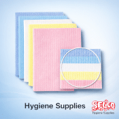 Antimicrobial Velette Cleaning Cloths Colour 25pk - Red - Blue
