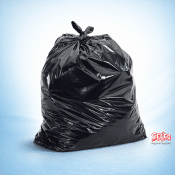 Black 26 x 44 Everyday Plastic Bag on Rolls - 44 Bag