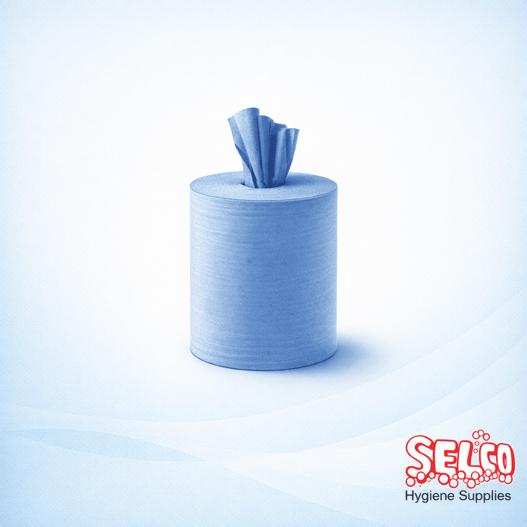 Pallet Centerfeed Blue Roll -140 Cases - In Stock Selco - 6 Rolls - Image 2