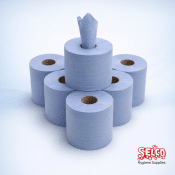 Alternative view of Centrefeed Blue Roll 2-Ply (5pk x6) Kitchen Wiper Rolls - 6 Rolls