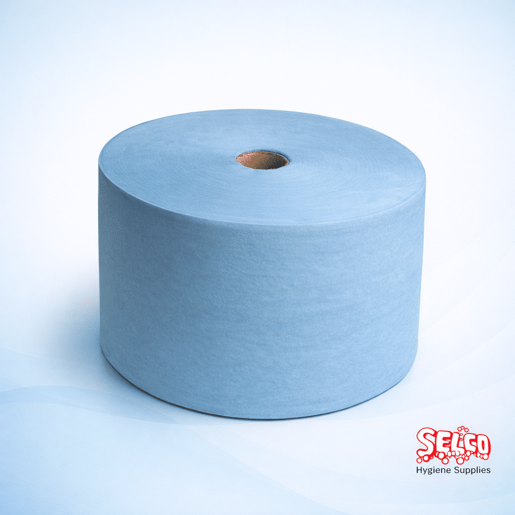 Industrial Wiper Roll Blue 1ply 1200B W1 Wiper - Commercial Supply