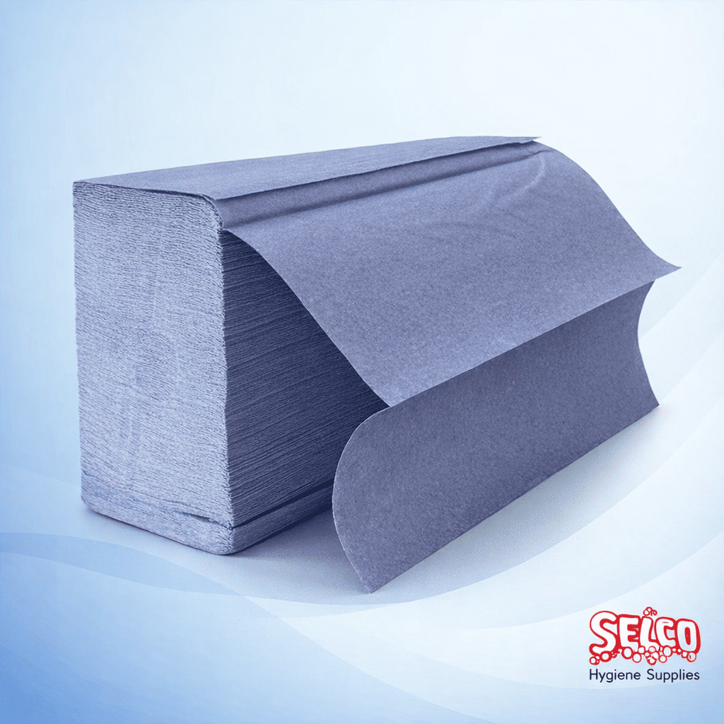 Hand Towels Z Fold-Zig Zag-Multi Fold-Hand Towel Blue 3000