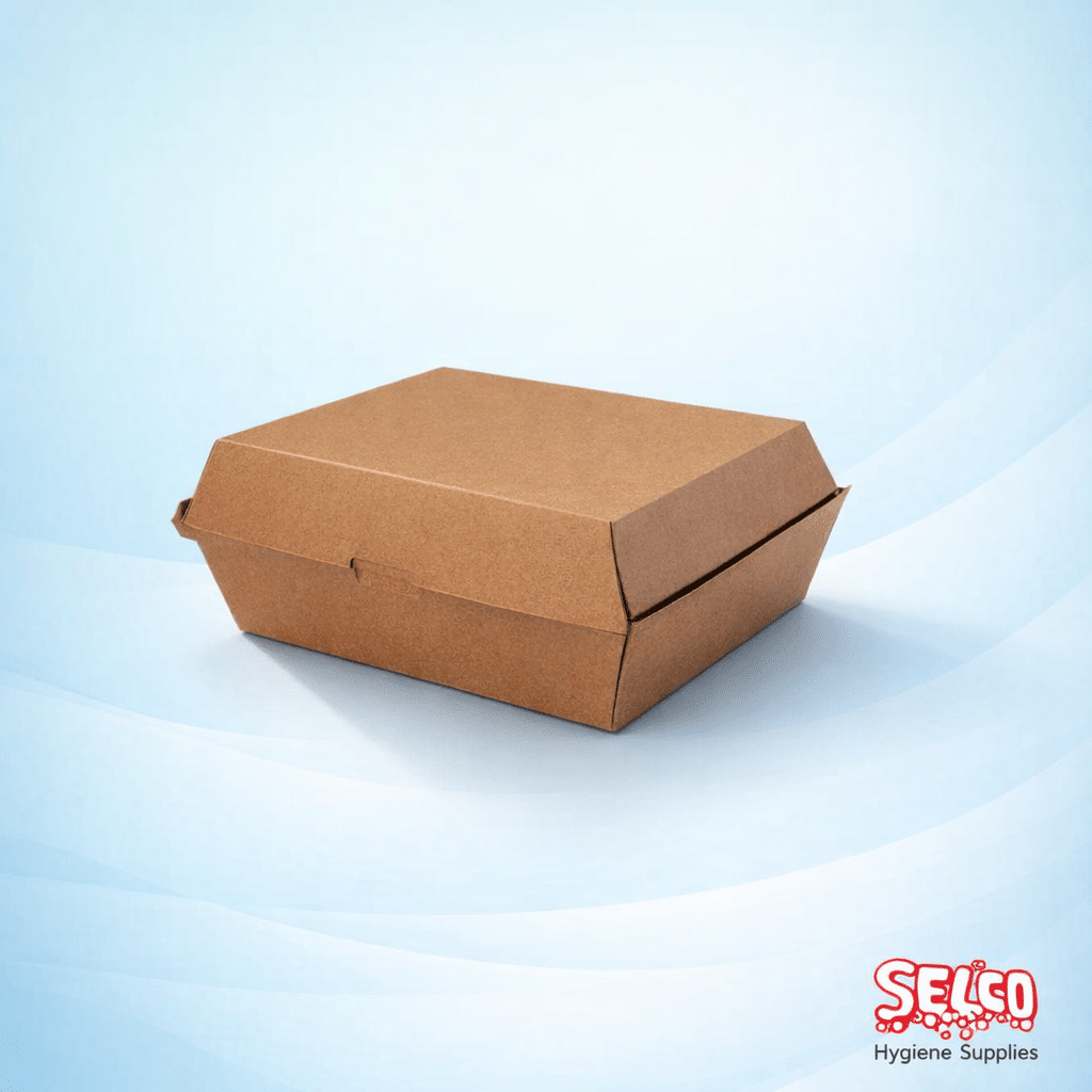 Brown Kraft Dinner Box Food To Go - 150 per case - Packed 150 per case