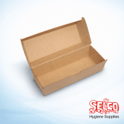 Brown Kraft Hotdog Box Food To Go - 200 per case - Packed 200 per case