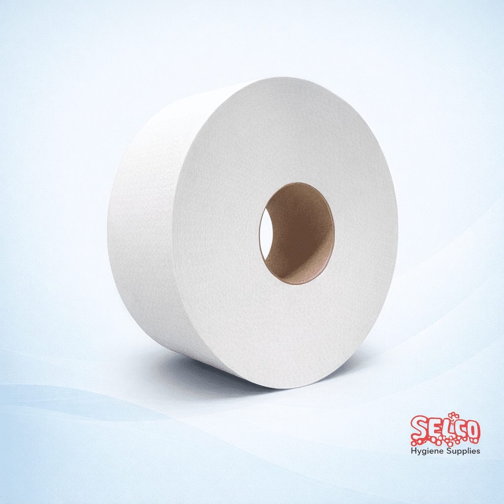 Mini Jumbo Toilet Roll Soft Pure 12 Cases x12 Rolls - 18cm