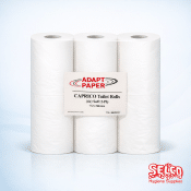 CapriJo Toilet Rolls 18 Rolls - 60mm - 110m - Commercial Washroom Supply
