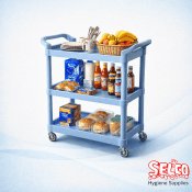 Catering Trolley Multipurpose Cart - 3 Shelf - 98cm - 88cm