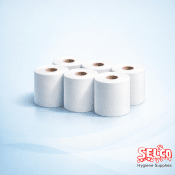 Centrepull Wipe Dispenser Refill White Roll (Pack of 6) Centrefeed White