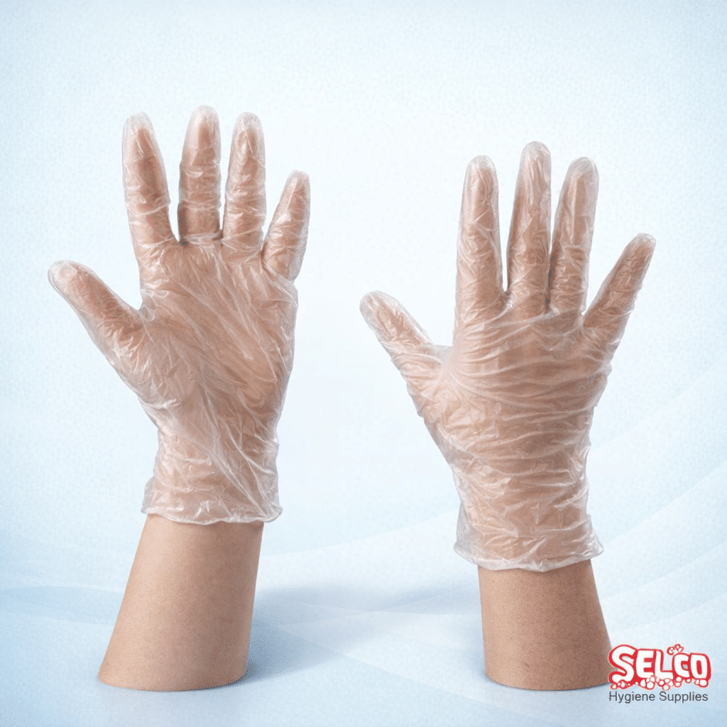 Vinyl Gloves Disposable P/Free Clear All Sizes - Selco
