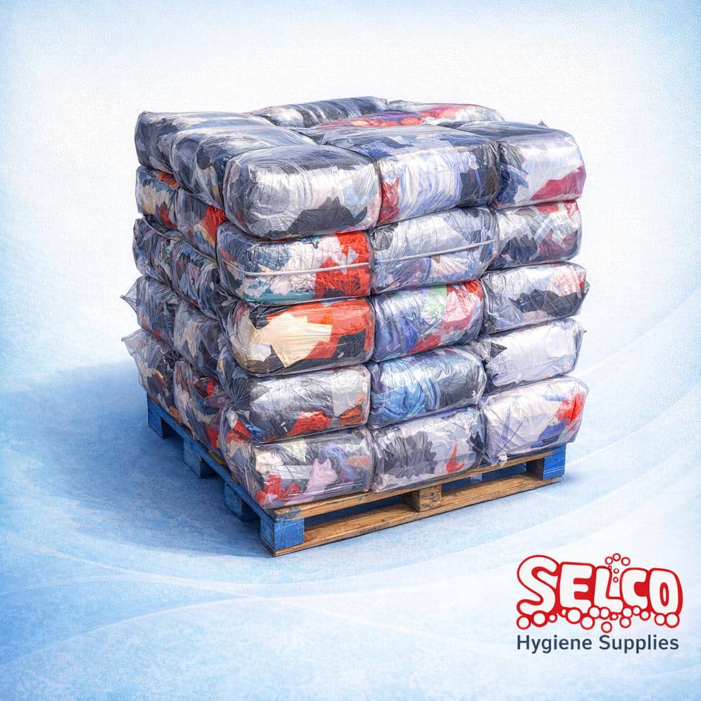 Bale of Rags, Coloured Cleaning Wipers Cloths - 10 kg - 10kg - Image 2