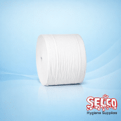 Compact Coreless Toilet Paper 2-Ply -Pure Soft Mid Size Tissue