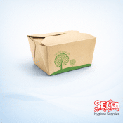 Bamboo Food Box - 300 Case - Compostable Takeaway - 171 x 140