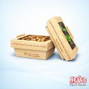 Food Box & Lids Compostable Board 850ml & 1200ml - 160 per case