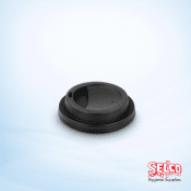 Compostable Lid Black 8oz Degradable - 1000 per case - packed 1000 per case